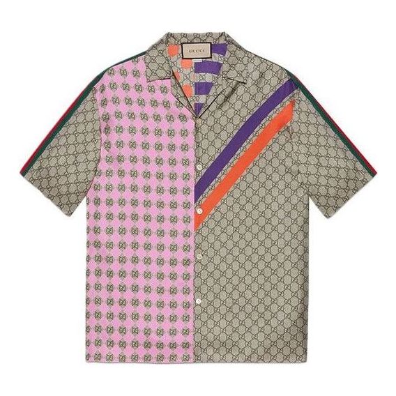 Gucci Geometric GG Print Bowling Shirt 'Mukticolor' 681207-ZAIDF-9724