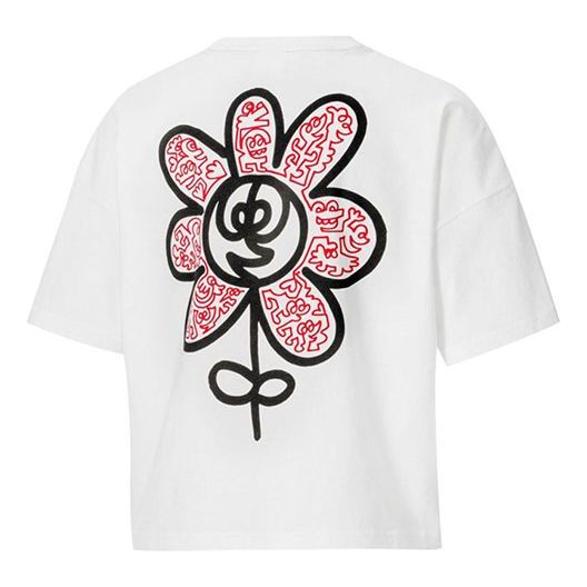 (WMNS) PUMA x Mr Doodle Round-neck White 530659-52