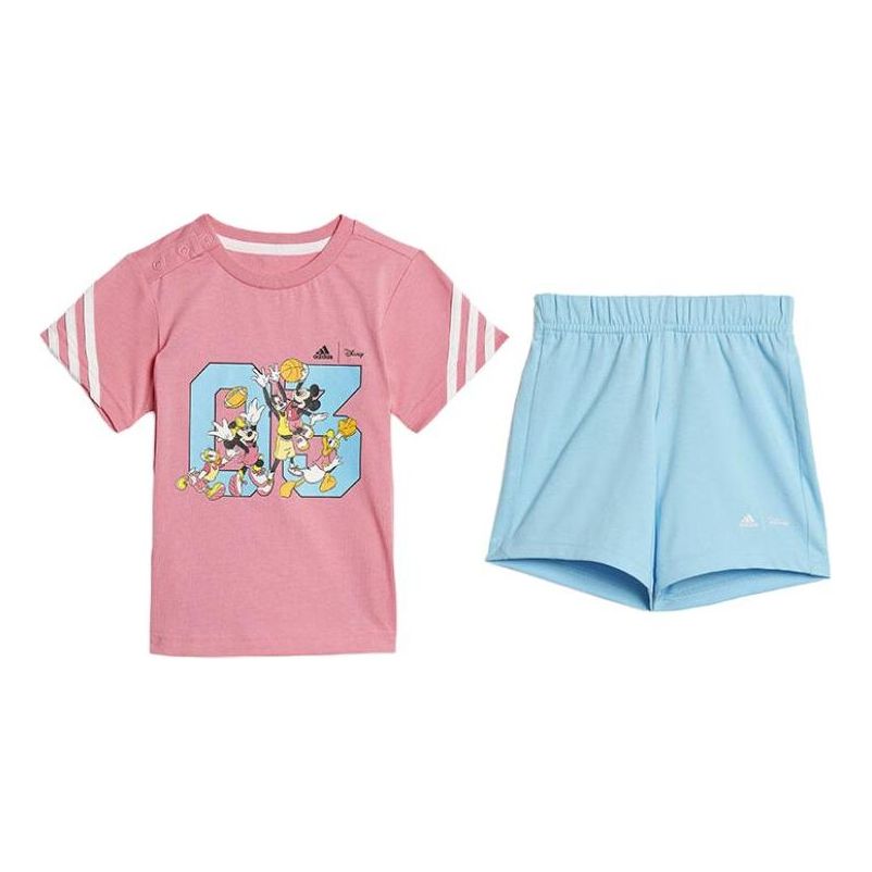 (PS) adidas x Disney Mickey Mouse Summer Set 'Pink' HK6656