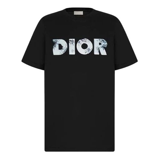 DIOR SS20 Daniel Arsham Faded 3D Printed Cotton For Men Black 023J600E0589_C988