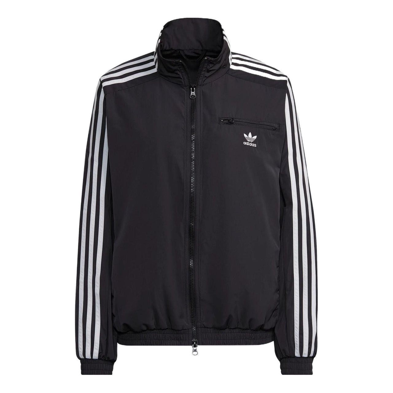 (WMNS) adidas Adicolor Classics Track Jacket Asia Sizing 'Black White' HM2152