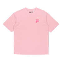 Fila FUSION Casual Sports Round Neck Short Sleeve Couple Style Pink T11U126110F-PK