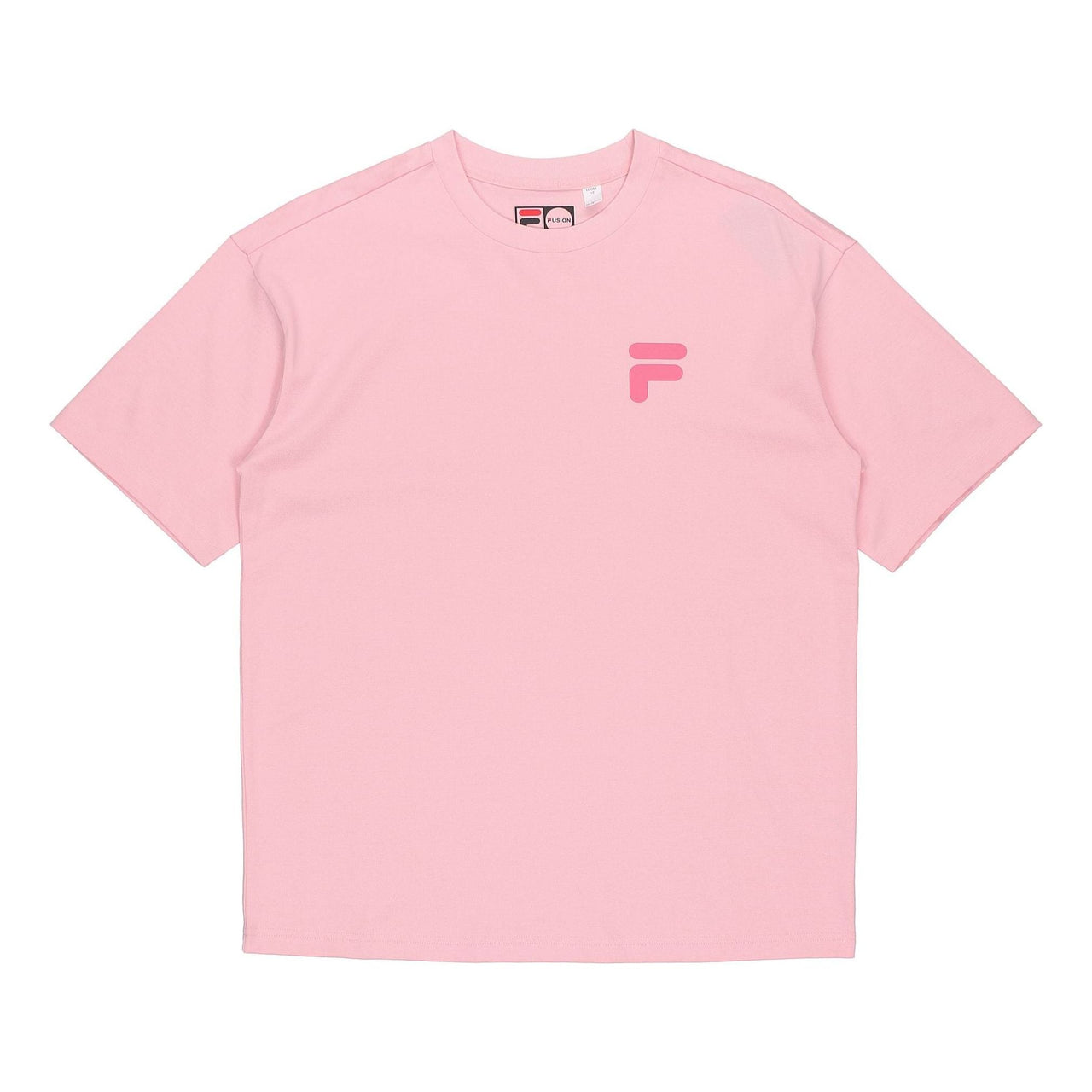 Fila FUSION Casual Sports Round Neck Short Sleeve Couple Style Pink T11U126110F-PK