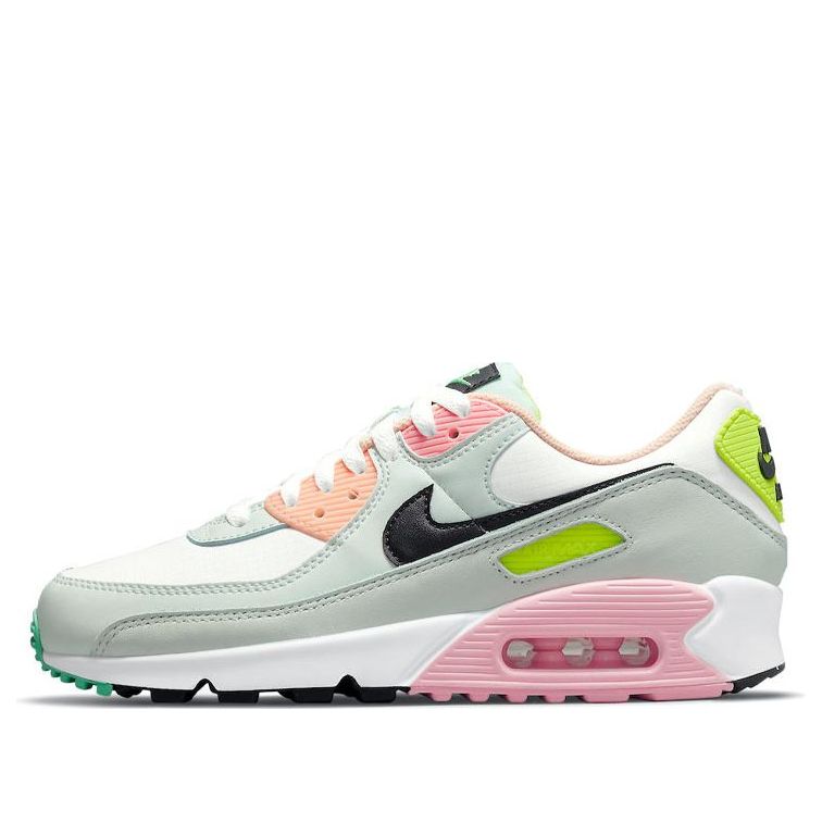 (WMNS) Nike Air Max 90 'White Volt Green Glow' CZ1617-100
