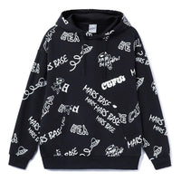 Li-Ning Counterflow Mars All-Over Print Hoodie 'Black White' AWDRD71-3