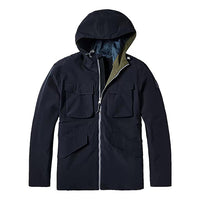 Men's Timberland Casual hooded Jacket Blue A2EJW-433