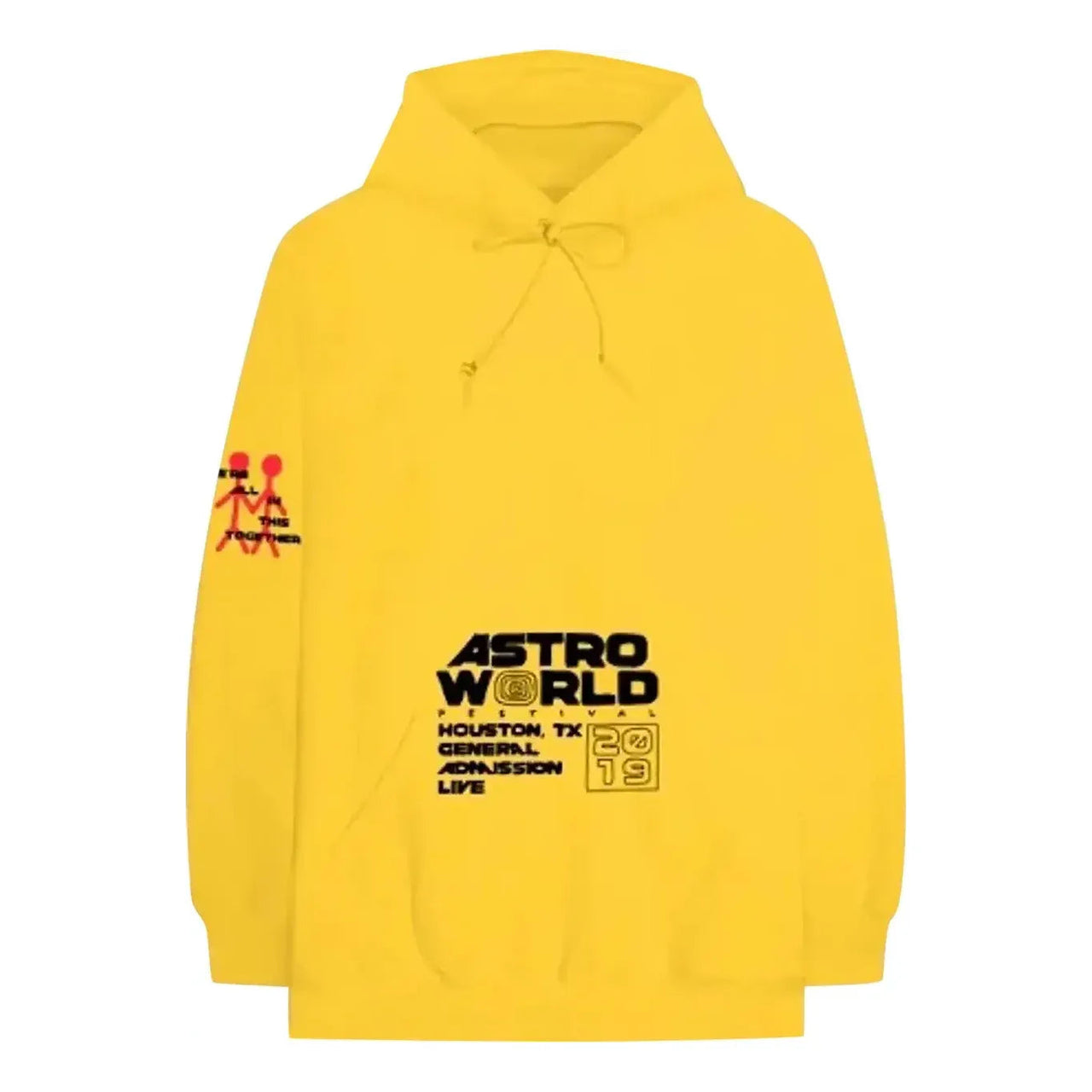 Travis Scott Cactus Jack Astroworld Festival 2019 Official Souvenir Hoodie 'Gold' TC-377