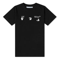 Off-White FW20 Logo Print Crew Neck Short Sleeve OMAA027E20JER0021001