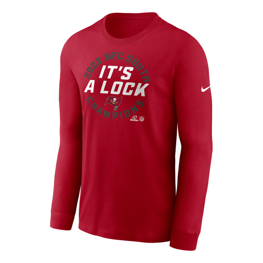 Nike NFL Tampa Bay Buccaneers 2023 NFC South Champions Trophy Collection Long-Sleeve T-Shirt 'Red' NPAC6DL8BZ-KTR