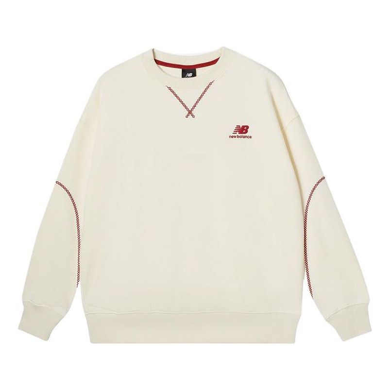 (WMNS) New Balance Athletics LNY French Terry Crewneck 'Beige' AWT31570-CIC