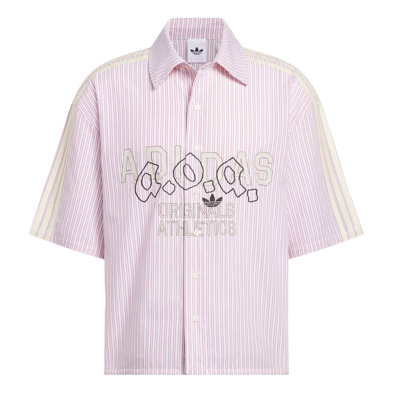 adidas AOA Button Up Shirt Asia Sizing 'Team Victory Red' KT7989