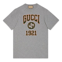 Gucci Cotton Jersey Printed T-Shirt 'Grey' 771758-XJGA5-1230