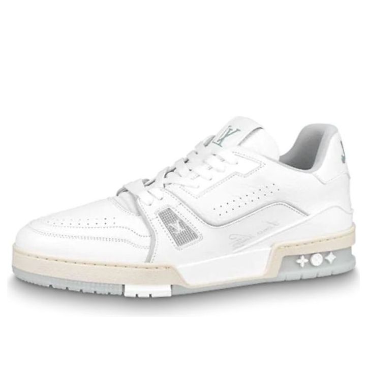 (WMNS) حذاء رياضي LOUIS VUITTON LV Trainer باللون الأبيض مع شفاف 1A9UP6