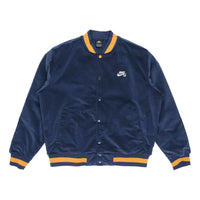 Nike SB Skateboard corduroy Skateboard Sports Logo Jacket Navy Blue Dark CK5445-410