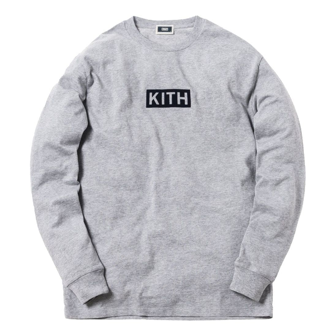 KITH Classic Logo Long-Sleeve T-Shirt 'Heather Grey' KH-FW18-003