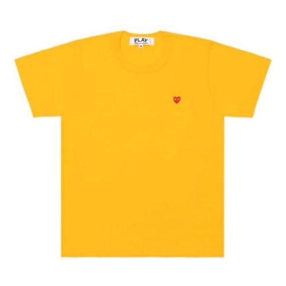 COMME des GARCONS PLAY Coloured Small Emblem T-Shirt 'Yellow' AZ-T314-051-3