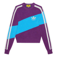 Gucci x adidas Wool Sweater 'Purple Light Blue' 723092-XKCTZ-5998