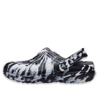 (WMNS) Crocs Classic Lined Clog Outdoor Sandals 'Marbled White Black' 207180-103