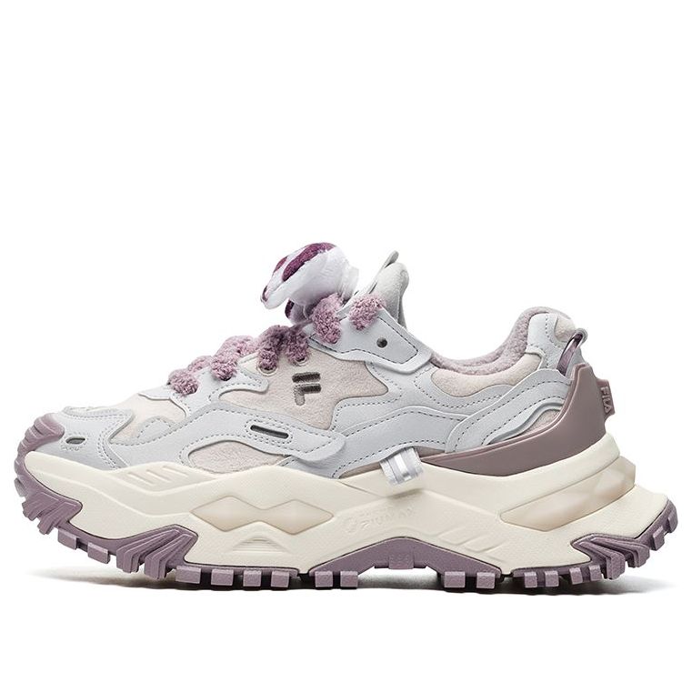 (WMNS) FILA FUSION Bianco Fashion Sneakers 'White Purple' T12W241121FLL