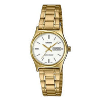 CASIO Stainless Steel Strap Quartz Waterproof White Dial White Analog LTP-V006G-7B
