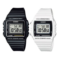 Casio Retro Stylish Digital Watch 'Black White' W-215H-1AJH&W-215H-7AJH