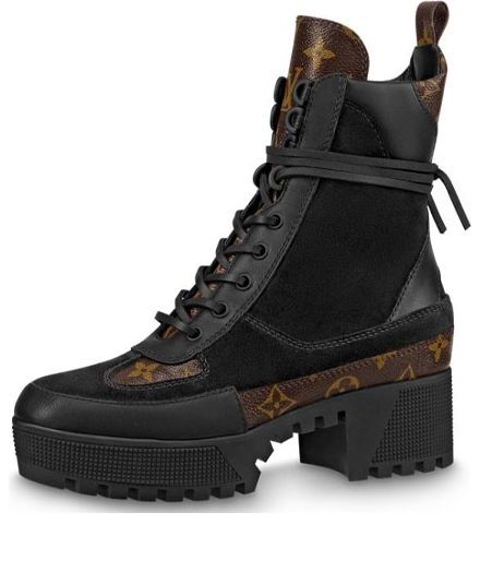 (WMNS) LOUIS VUITTON shoes Martin boots 'Black Brown' 1A4XXV