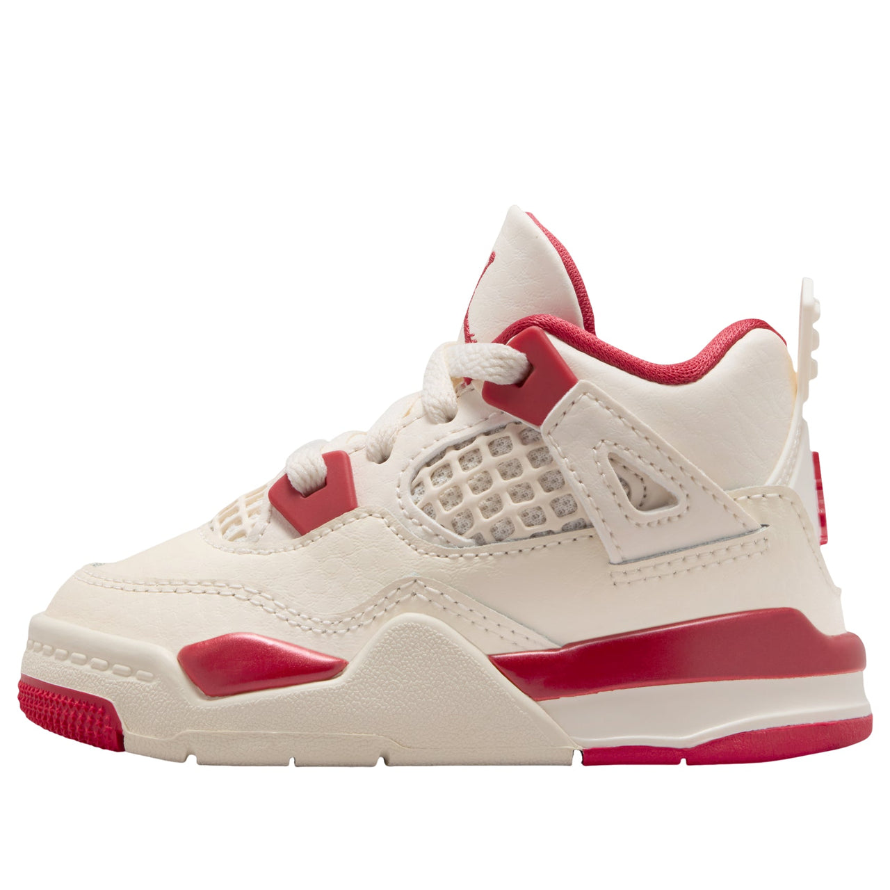 (TD) Air Jordan 4 'Pale Ivory Tough Red' HV4384-108