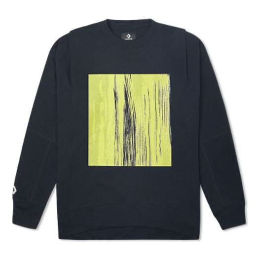 (WMNS) Converse Gender Neutral Converse Shapes Bubble Crewneck Sweatshirt 'Black' 10021718-A01