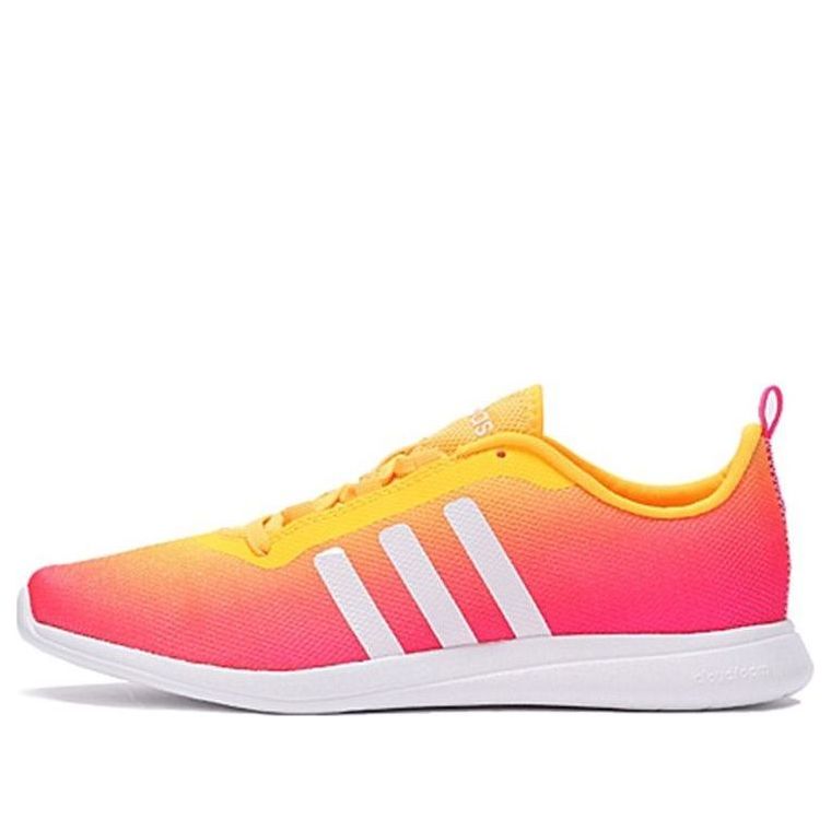 (WMNS) حذاء رياضي adidas neo Cloudfoam Pure باللون الوردي والأصفر F99665