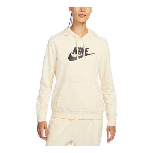 (WMNS) Nike AS NSW CLUB FLC GX STD PO HD 'Beige' DQ5776-113
