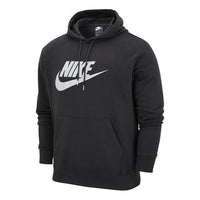 Men's Nike Casual Alphabet Logo Printing Fleece Black DM1237-010
