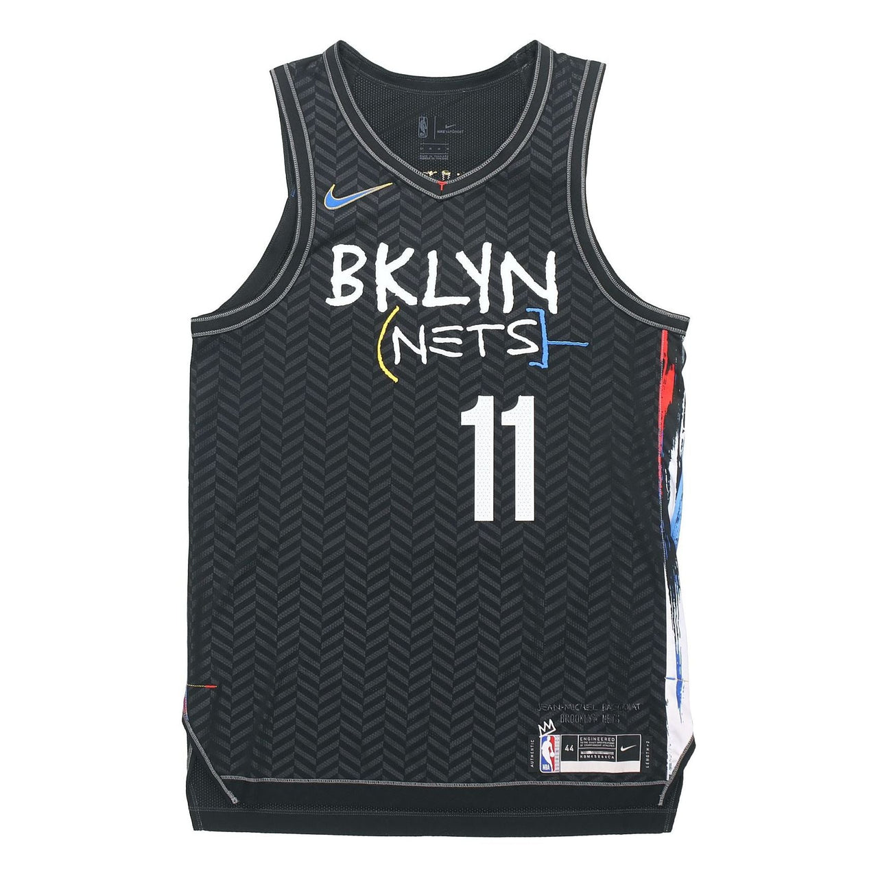 قميص كرة السلة الرياضي Nike NBA، إصدار AU Player، بروكلين نتس، كايري إيرفينج 11 أسود، CN1572-012