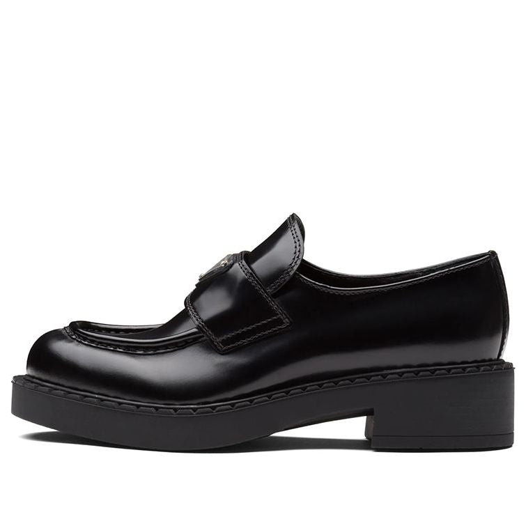 (WMNS) PRADA Leather Loafers 'Black' 1D246M_055_F0002_F_050