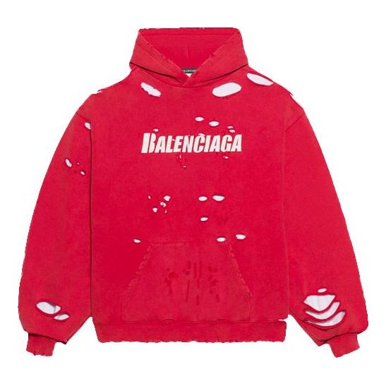 Balenciaga SS21 'S OTHER MATERIALS SWEATSHIRT Red 659403TKVB66295