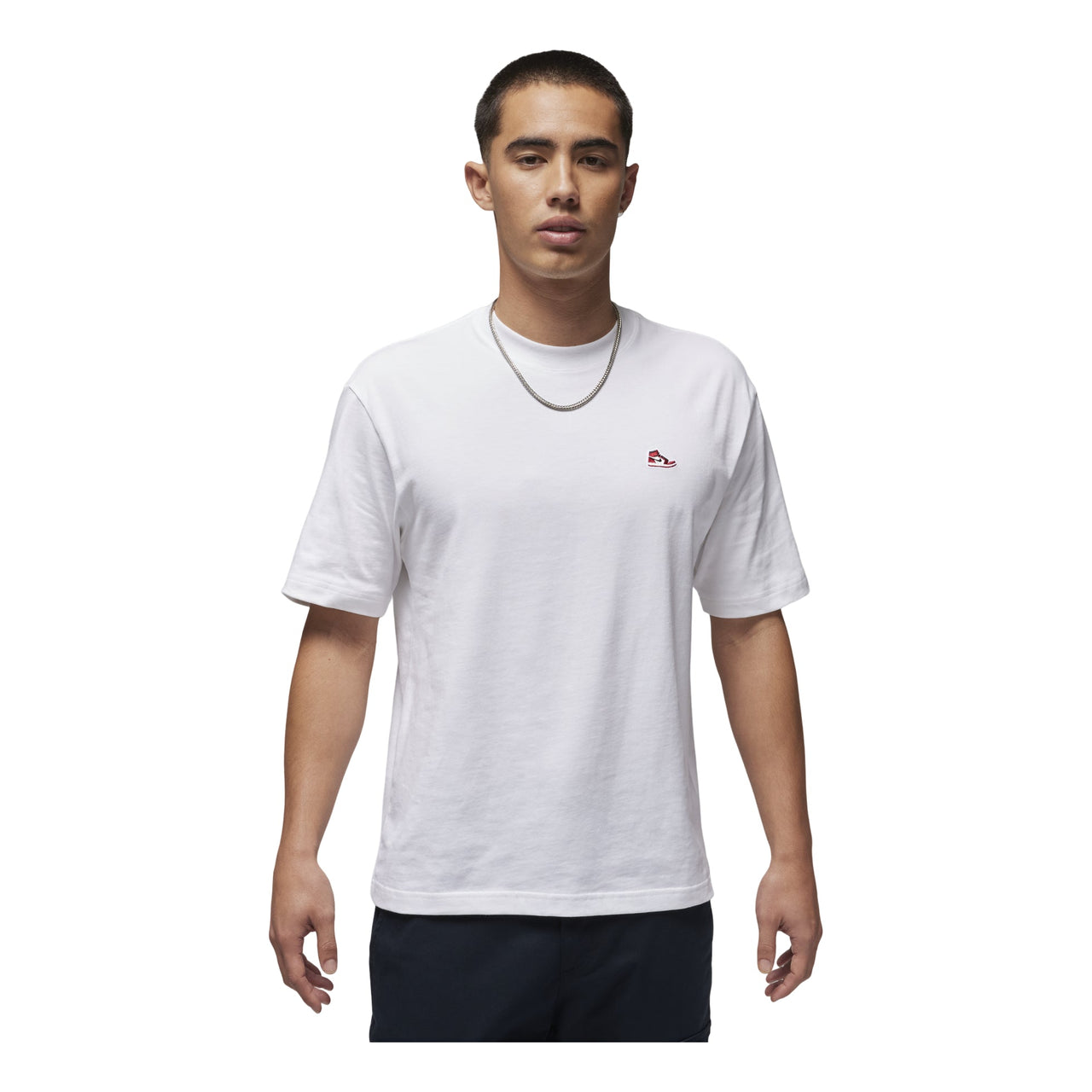 Air Jordan Brand Embroidered Patch T-Shirt Asia Sizing 'White' FN5983-100