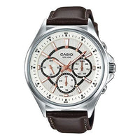 CASIO Waterproof Unisex Mens White Analog MTP-E303L-7AVDF