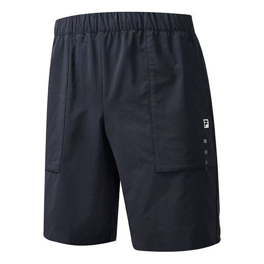 Yellow FILA ATHLETICS Loose Athleisure Casual Sports Shorts Navy Blue A11M021364F-NV
