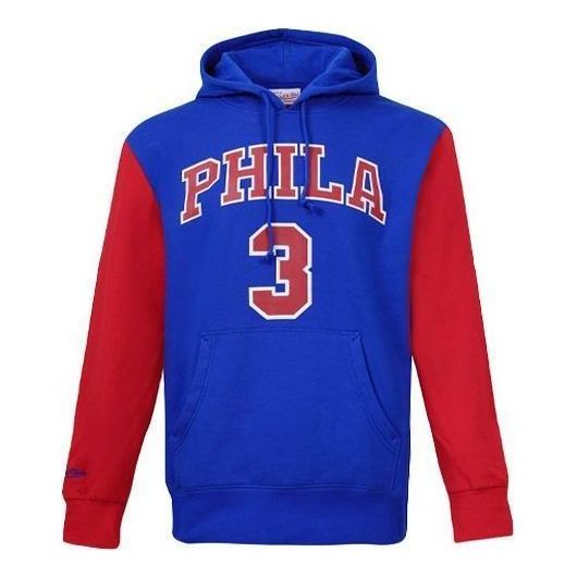 Mitchell & Ness x NBA Philadelphia 76ers Fleece Hoodie 'Allen Iverson 3' FNNP3417-P7696AIVRYRD
