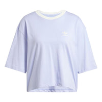 (WMNS) adidas originals Graphics T-Shirt Asia Sizing 'Purple White' IT9820