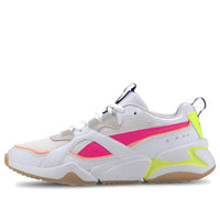 (WMNS) PUMA Nova 2 Pink/Green/White Low sneakers 370957-08
