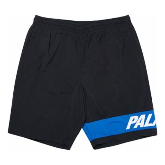 Palace Letter Stitching Shorts 'Black' P18SS060