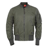 Nike Woven Stand Collar Casual Jacket Green Army green BV2966-325