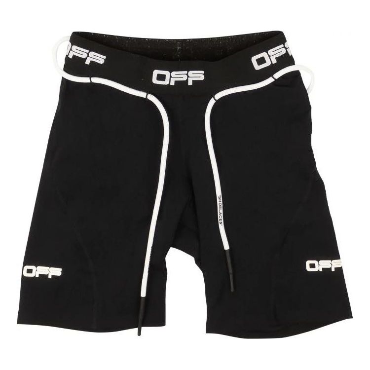 (WMNS) Off-White Active Logo Cycling Shorts 'Black' OWVH008I20JER0011001