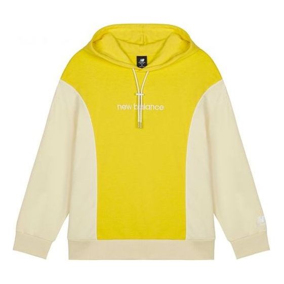 (WMNS) New Balance Athletics Fleece Hoodie Asia Sizing 'Yellow Beige' AWT11502-FTL