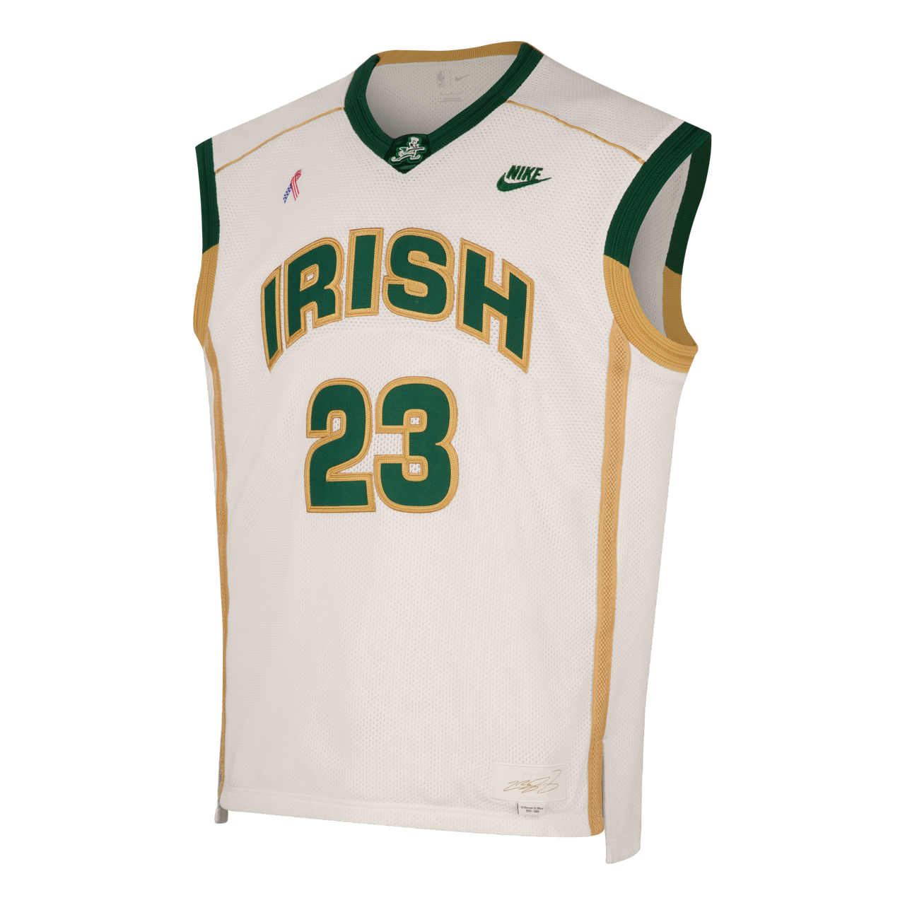 Nike LeBron James Reserve Jersey 'Sail Gorge Green Club Gold' IF0292-133