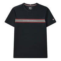 FILA Business Casual Round Neck Pullover Short Sleeve Blue F11M121102F-NV