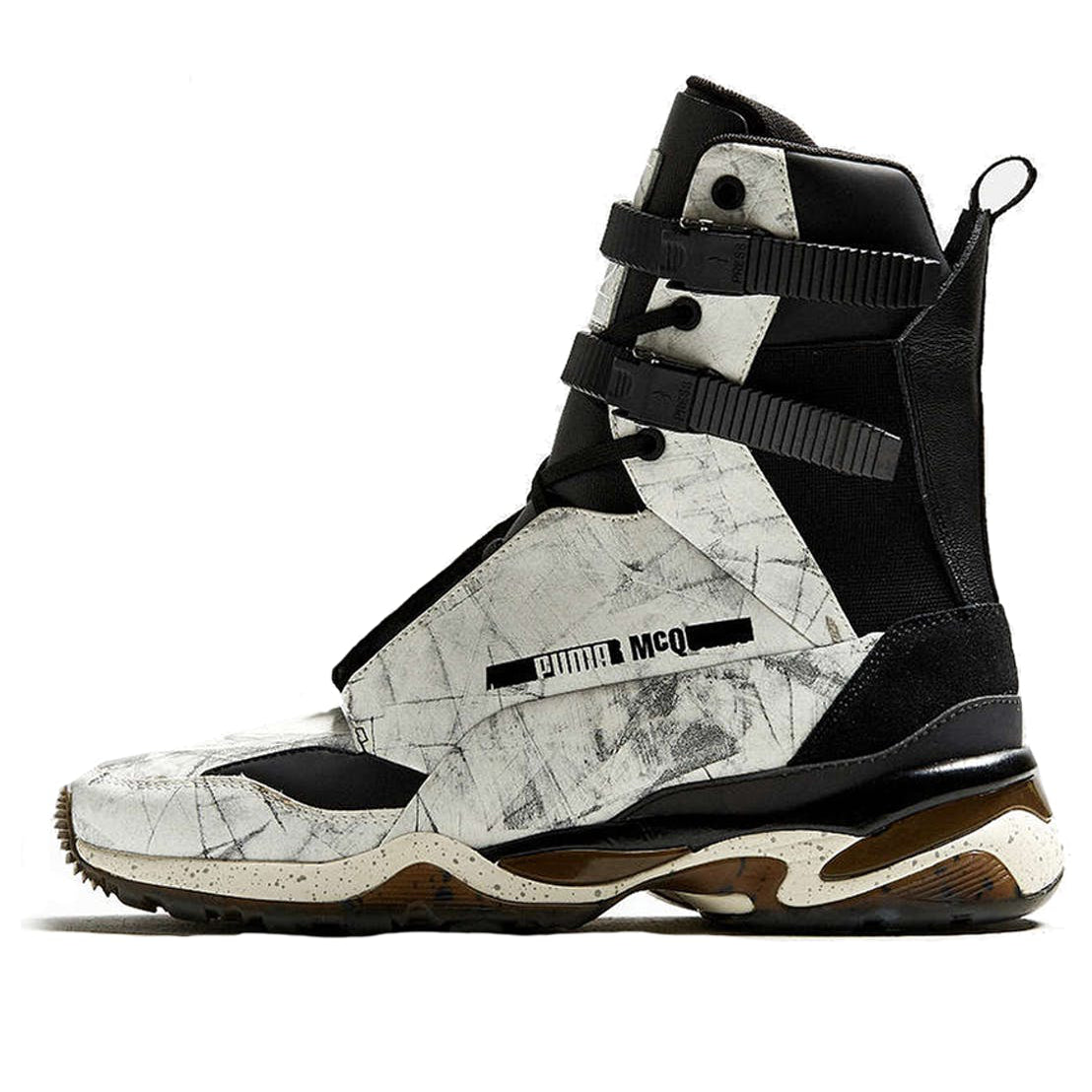 PUMA Tech Runner Mid Alexander McQueen McQ 'Black White' 39906920-018