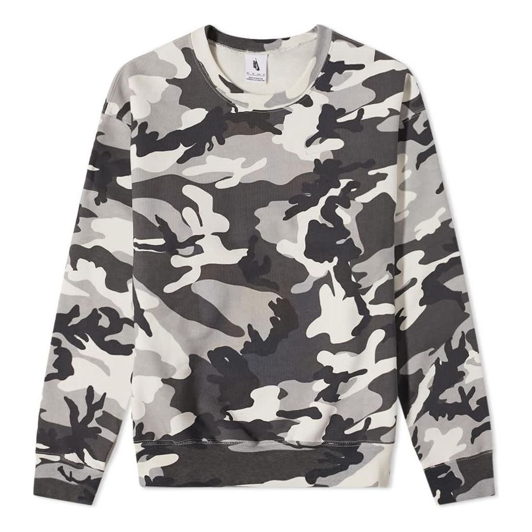 NikeLab NRG Camo Crewneck Gray DN1255-133