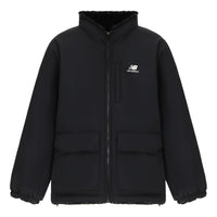 New Balance Logo Windbreaker Jacket 'Black White' 6DC43783-BK