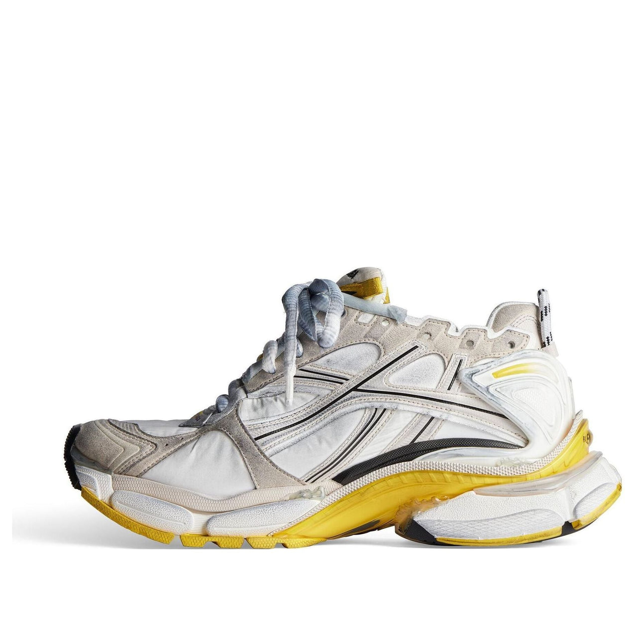 (WMNS) Balenciaga Runner Sneakers 'Beuge White Yellow Nylon and Suede Like Fabric' 772767W3RNY9170